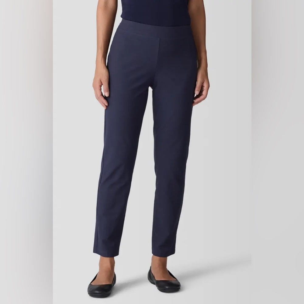 Eileen Fisher Slim Ankle Stretch Crepe‎ Pants